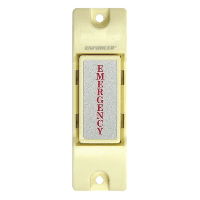 Botón de Emergencia / Contacto SPST 0.5A @ 12V DC / NA/NC Seleccionable / Montaje Superficie / Uso Interior