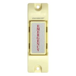 Botón de Emergencia / Contacto SPST 0.5A @ 12V DC / NA/NC Seleccionable / Montaje Superficie / Uso Interior