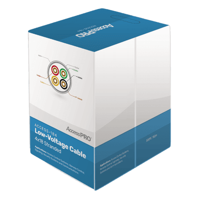 Bobina de cable / 4 conductores / 18 AWG / 152 m (500 ft) / FRPVC / CM / Control de acceso