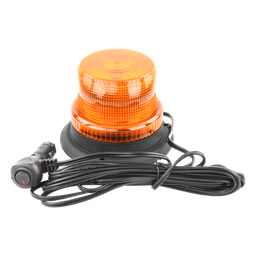 Mini Burbuja LED / Ámbar / Montaje Magnético / 12-80 VCC / 5.6" Diámetro / SAE J845 Clase III / -30°C a 50°C