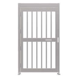 Puerta Peatonal de Alta Seguridad / Cuerpo Completo / Acero Inoxidable #304 Satinado / Cerradura Eléctrica Fail-Safe/Fail-Secure / 1.57 m x 2.13 m (5.15 ft x 6.99 ft)