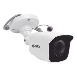 Bala TURBOHD 2 Megapíxeles (1080p) / METALICA / Gran Angular 103° / Lente 2.8 mm / IR EXIR Inteligente 20 mts / Exterior IP66 / TVI-AHD-CVI-CVBS