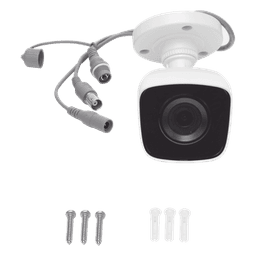 Bala TURBOHD 2 Megapíxeles (1080p) / METALICA / Gran Angular 103° / Lente 2.8 mm / IR EXIR Inteligente 20 mts / Exterior IP66 / TVI-AHD-CVI-CVBS