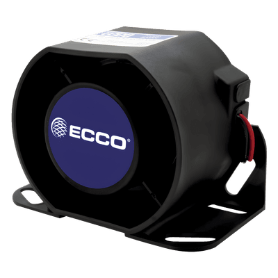 Alarma de reversa vehicular / 12-36 Vcc / 112 dBA / Acero / 5.7" (14.5 cm) ancho / 3.1" (7.9 cm) profundidad