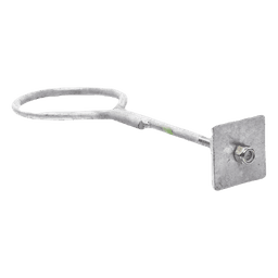 Ancla con Aro, largo: 40 cm. de 1/2" de espesor para Losa o Pared. Galvanizado por Inmersión.