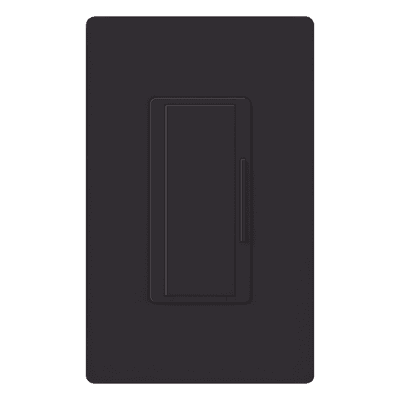 Atenuador remoto de pared Maestro para control multilocación de 3 y 4 vías, 120 V, complemento de atenuadores RadioRA 2, color negro