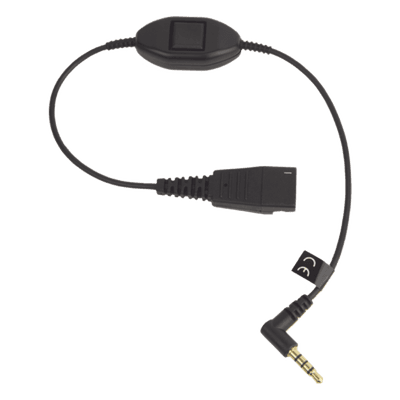 Cable QD a 3.5 mm / Push-to-Talk Integrado / Control de Llamadas / Compatible Smartphones