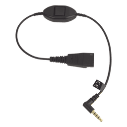 Cable QD a 3.5 mm / Push-to-Talk Integrado / Control de Llamadas / Compatible Smartphones