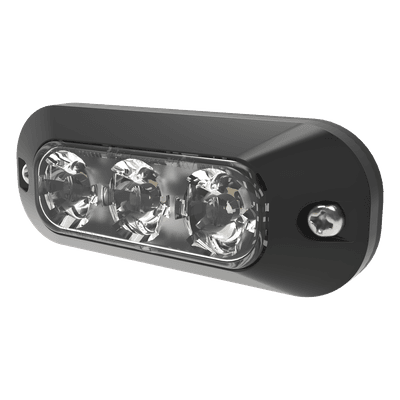 Luz Auxiliar de 3 LED, Blanco, Lente Transparente