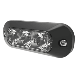 Luz Auxiliar de 3 LED, Blanco, Lente Transparente