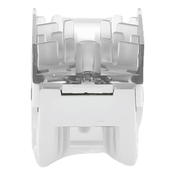 Jack RJ45 categoría 6 de 8 conductores para voz y datos, inserto a presión para el frame Claro de 6 puertos, color blanco