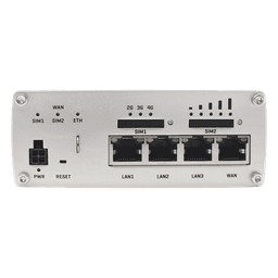 Router Industrial LTE 4.5G Cat 6 / 300 Mbps / 4 Puertos Gigabit / Dual SIM / GNSS / PoE / -40°F a 167°F