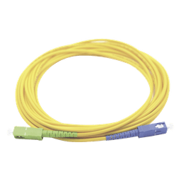 Jumper de Fibra Óptica Monomodo SC/UPC-SC/APC Simplex, Color Amarillo 3 Metros (9.84 Pies)