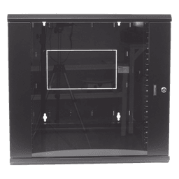 Gabinete de Montaje en Pared / 12 UR / 19in / 762mm (2.5 ft) Profundidad / Ventana de Seguridad / Acero