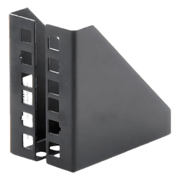 Soporte de Montaje para Rack / 19 pulgadas / 1U Vertical / Capacidad 2U / Carga 10 kg / Pared o Placa