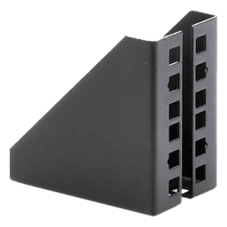 Soporte de Montaje para Rack / 19 pulgadas / 1U Vertical / Capacidad 2U / Carga 10 kg / Pared o Placa