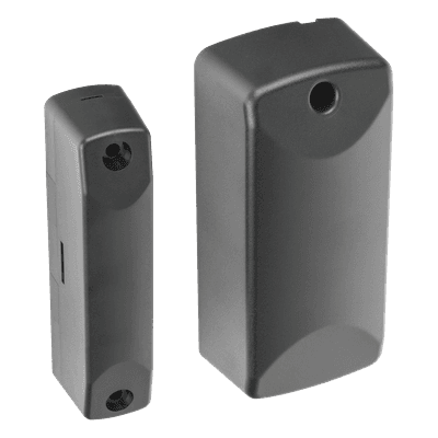 Sensor Magnético Inalámbrico para Exterior / IP56 / Gap 7.5 cm / Entrada Auxiliar NC/C/NO / -40°C a 60°C / Batería 10 Años / 345 MHz