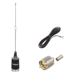 kit de antena móvil de 5dB de Ganancia en UHF 450-470 MHz, Incluye LMG450 + CHMB + RFU505