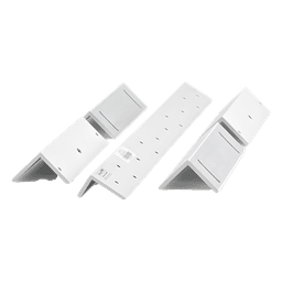 Kit de Montaje / Bracket Z y L / Aluminio Reforzado / 500x48.8x30.4 mm y 180x50x50 mm / 1.64x0.16x0.10 ft y 0.59x0.16x0.16 ft