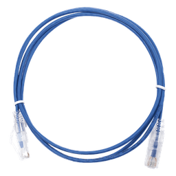 Cable de Parcheo Slim UTP Cat6 - 1.5 Metros (4.92 Pies) Azul Diámetro Reducido (28 AWG)