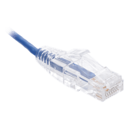 Cable de Parcheo Slim UTP Cat6 - 1.5 Metros (4.92 Pies) Azul Diámetro Reducido (28 AWG)