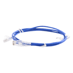 Cable de Parcheo Slim UTP Cat6 - 1.5 Metros (4.92 Pies) Azul Diámetro Reducido (28 AWG)