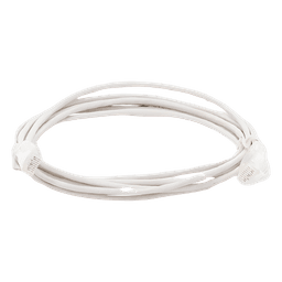 Cable de Parcheo Slim UTP Cat6 / 3 m (9.84 pies) / 28 AWG / Blanco / Sin Blindaje / 1 Gbps+