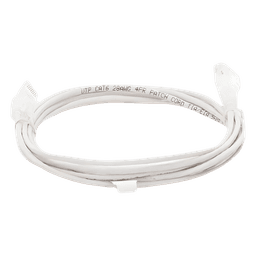 Cable de Parcheo Slim UTP Cat6 / 3 m (9.84 pies) / 28 AWG / Blanco / Sin Blindaje / 1 Gbps+