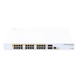 Switch PoE / 24 Puertos Gigabit / 4 SFP+ 10G / 450W PoE / 1U Rack