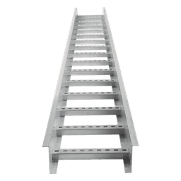 Escalera de Aluminio Portacables / Perfil Z / Peralte 3 1/4" /Paso 9" / Ancho 6" / 3.66 metros / Capacidad Máx. 137 Cables / Incluye Cople Union y Tornillería