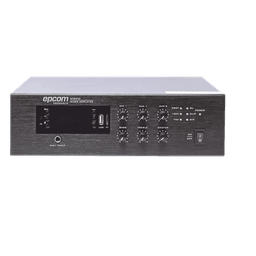 Mini Amplificador Mezclador / 240W RMS / Sistema 70/100V / Bluetooth / MP3 / Tuner FM / Prioridad Micrófono / 0.98 x 0.29 x 0.82 ft
