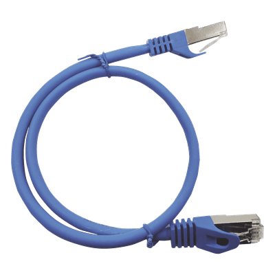 Patch Cord Cat6A 10G Blindado 2 Metros (6.56 Pies) Azul