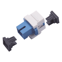 Acoplador Keystone de Fibra Óptica Monomodo SC/PC Simplex a SC/PC Simplex