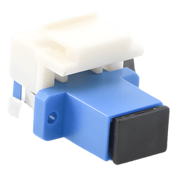 Acoplador Keystone de Fibra Óptica Monomodo SC/PC Simplex a SC/PC Simplex