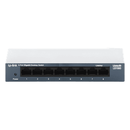 Switch de Escritorio / 8 Puertos Gigabit 10/100/1000 Mbps / Carcasa Metálica / Green Ethernet / Plug-and-Play
