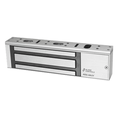 Chapa Magnética / 1200 lbs Fuerza de Retención / Voltaje Dual 12/24 V DC / Montaje Sin Herramientas / UL 10C, UL 294, ULC-S104