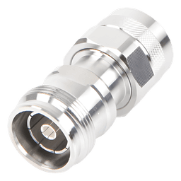 Adaptador RF en Línea / 4.3-10 Hembra a N Macho / 50 Ohm / 5,500 MHz / VSWR 1.10:1 / PIM -160 dBc