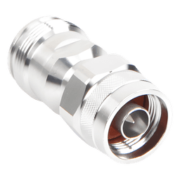 Adaptador RF en Línea / 4.3-10 Hembra a N Macho / 50 Ohm / 5,500 MHz / VSWR 1.10:1 / PIM -160 dBc