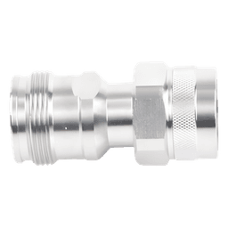 Adaptador RF en Línea / 4.3-10 Hembra a N Macho / 50 Ohm / 5,500 MHz / VSWR 1.10:1 / PIM -160 dBc