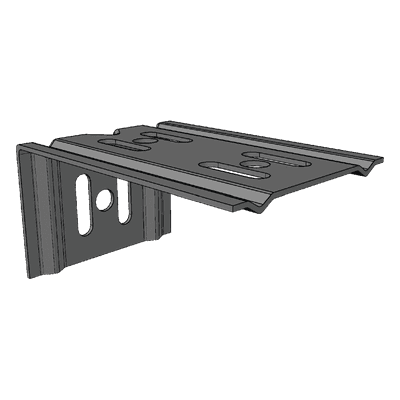 Ménsula Para MallaFils, para montaje en pared, para anchos de charola de 100 mm, con acabado electrozinc