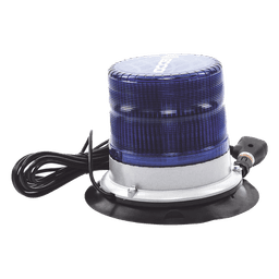 Baliza led pulso, 12-24vdc, 11 patrones de flash, montaje de imán de vacío, azul