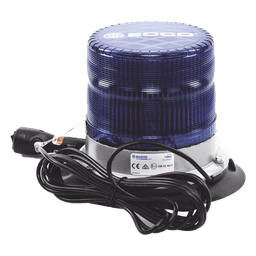 Baliza led pulso, 12-24vdc, 11 patrones de flash, montaje de imán de vacío, azul