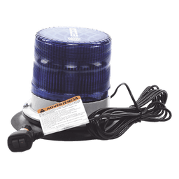 Baliza led pulso, 12-24vdc, 11 patrones de flash, montaje de imán de vacío, azul