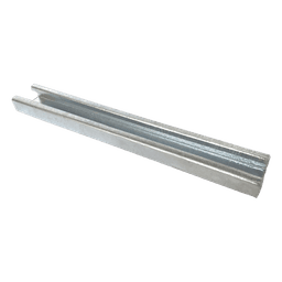 Unicanal liso / 4x2 pulgadas / 3000 mm / Calibre 12 / Galvanizado por inmersión en caliente / 9.84 ft