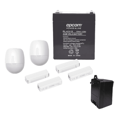 Kit de accesorios de movimiento y sirena para sistemas de alarma cableados