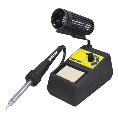 Estación de Soldadura / 50W / Rango 177°C a 482°C / Punta Cónica de Cobre / 127V 60Hz / LED Indicador