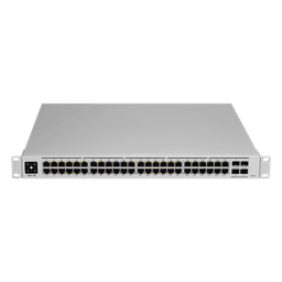Switch PoE administrable / 48 puertos Gigabit PoE+ / PoE++ 802.3bt / 4 SFP+ 10G / 600W / 1.72' de alto