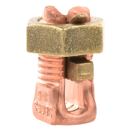 Conector Mecánico de Puesta a Tierra / Cobre / Calibre 8 a 6 AWG / 3 Cables / Cuerpo Extralargo
