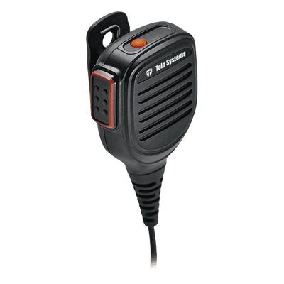 Micrófono Bocina IP / Clip Giratorio 360° / Cable Kevlar 30 lbs / IP67 / Cable Retráctil 390 mm a 1500 mm / Sensibilidad -42 dB