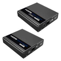 Kit Extensor HDMI hasta 700 metros con Conexión en Cascada / 4K @ 60 Hz/ 70 metros PTP con Cat 6, 6a y 7 / IPCOLOR / CERO LATENCIA / SIN COMPRIMIR / Salida Loop / IR bidireccional / Puerto S/PDIF / Soporta ARC / Soporta 10 TT-676-Rx.